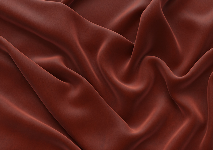 Ultra Luxe Velvet, Burnt Brick - Motorised Roman Blind - Image 4